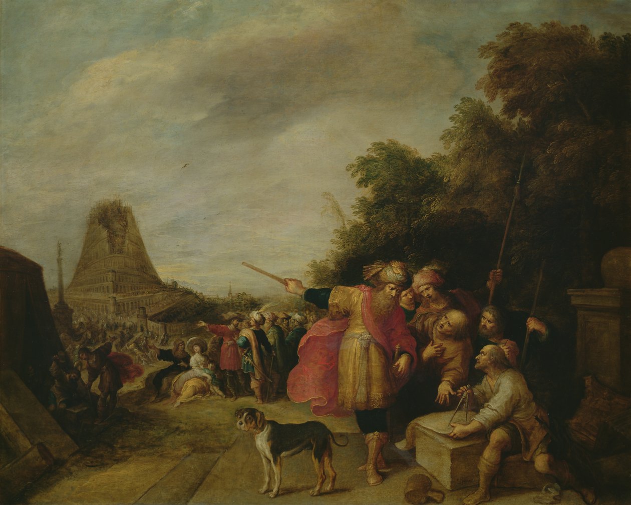 Opførelsen af Babelstårnet af Frans II Francken the Younger