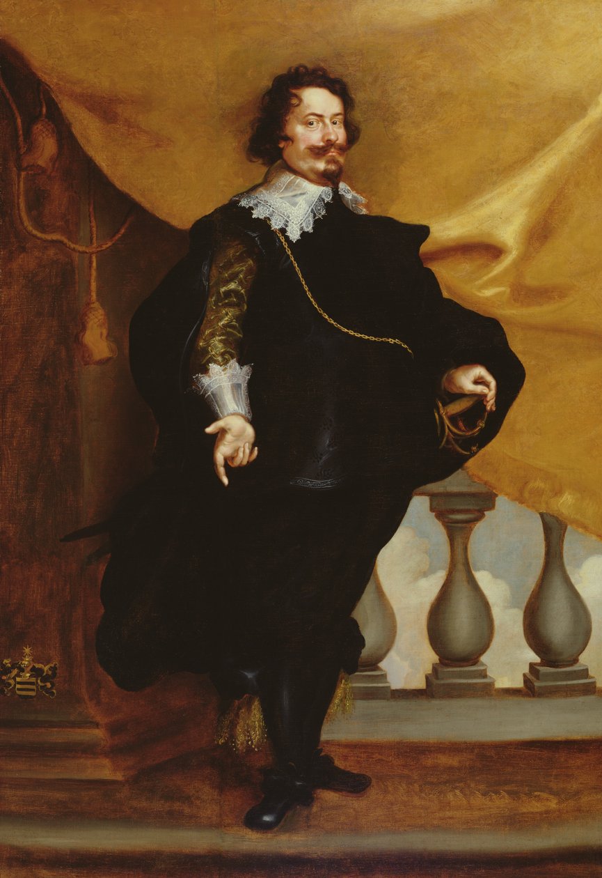 Portræt af en aristokrat af Frans Luyckx or Leux