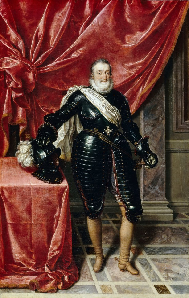 Henry IV (1553-1610), konge af Frankrig, i rustning af Frans Pourbus the Younger