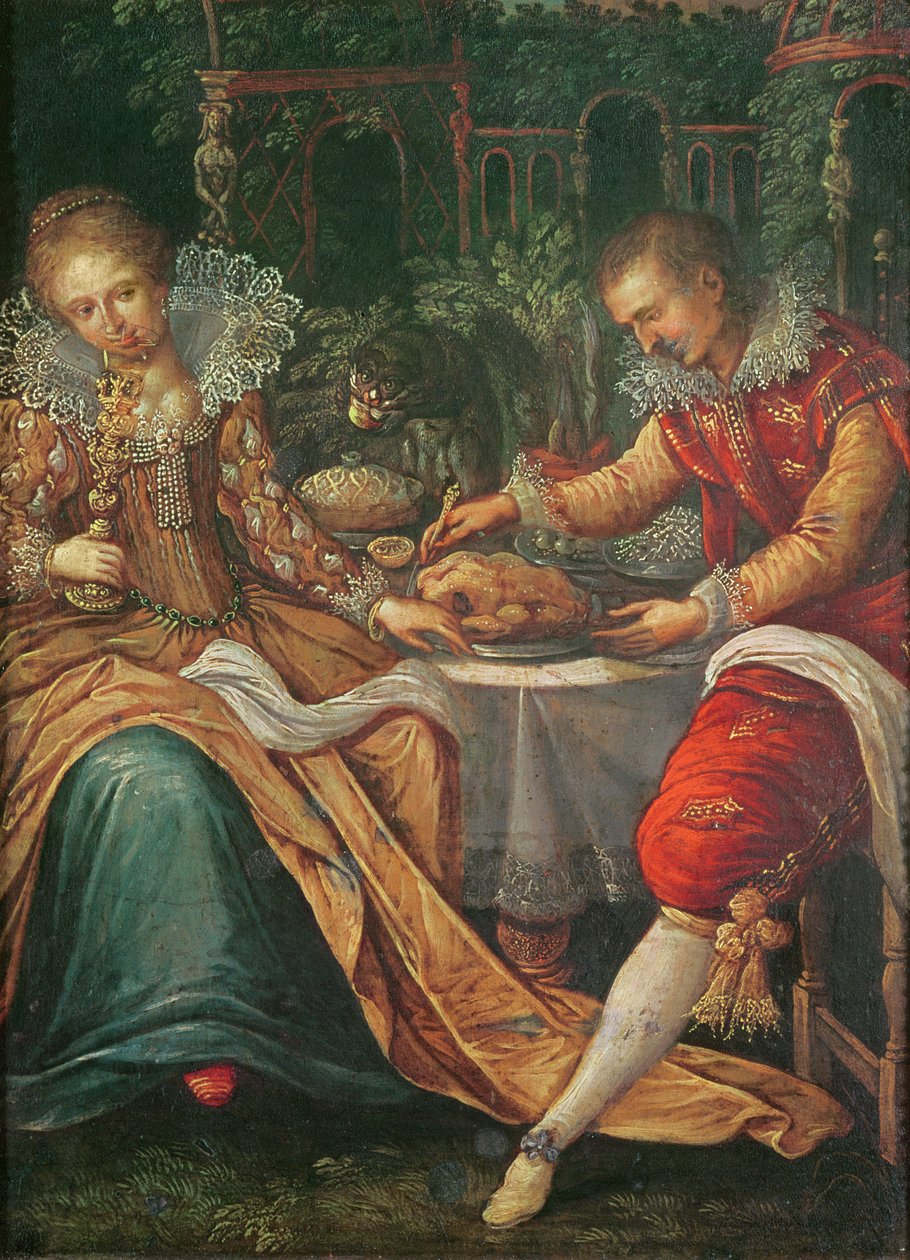 De fem sanser: smag af Frans Pourbus the Younger