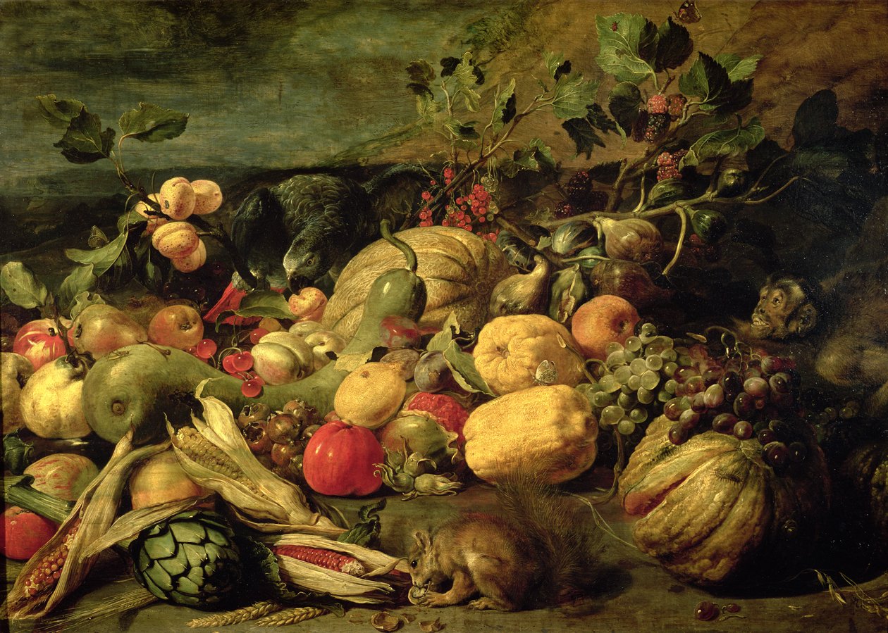 Stilleben af frugter og grøntsager af Frans Snyders or Snijders