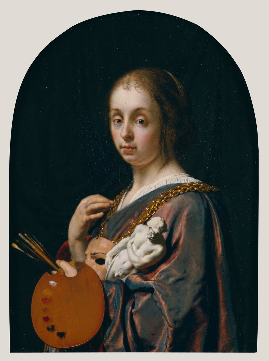 Pictura (en allegori om maleri) af Frans van Mieris