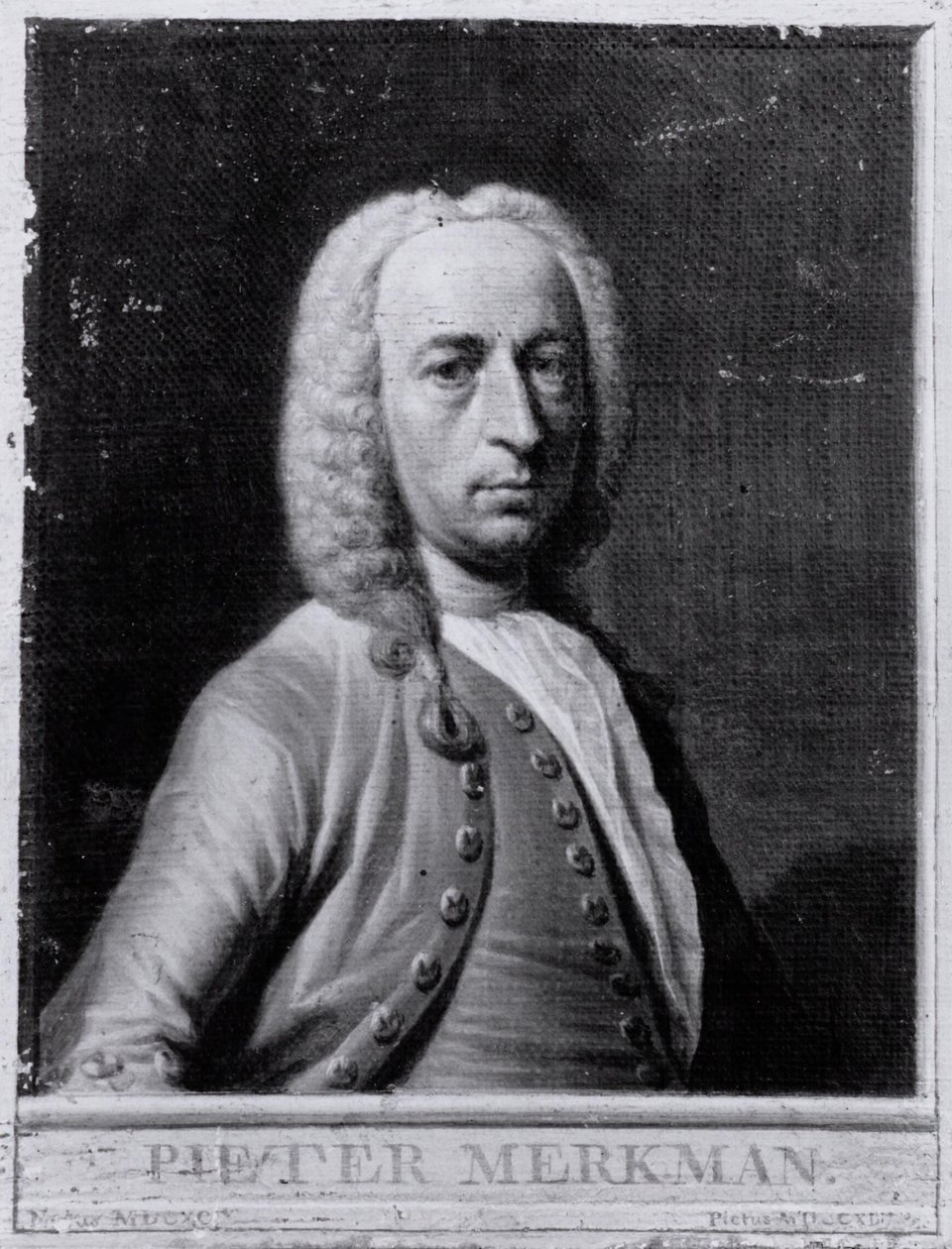 Portræt af Pieter Merkman Jr. af Frans Decker