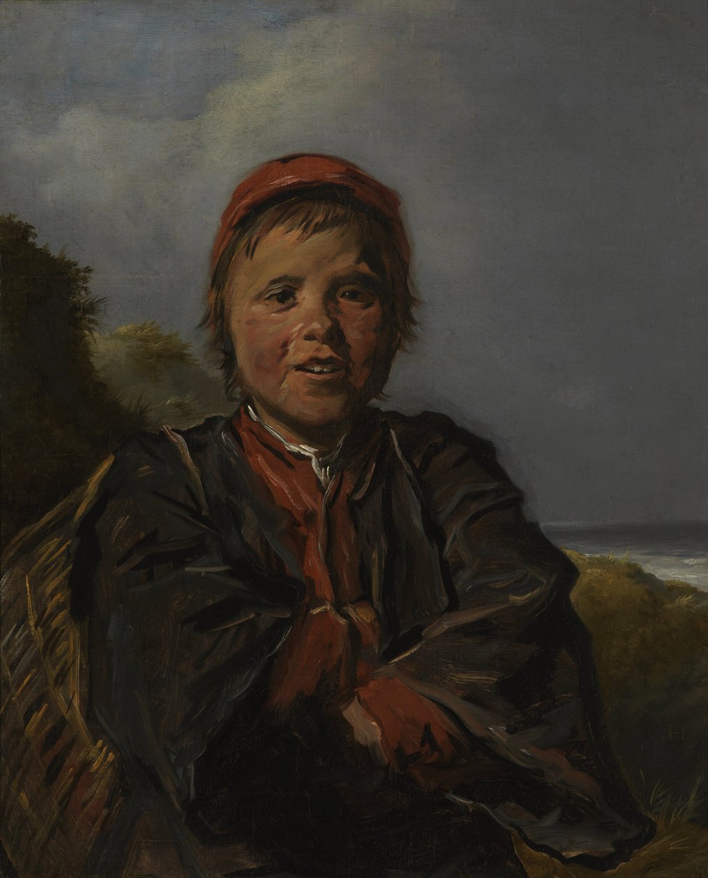 Fiskedreng i et landskab af Frans Hals