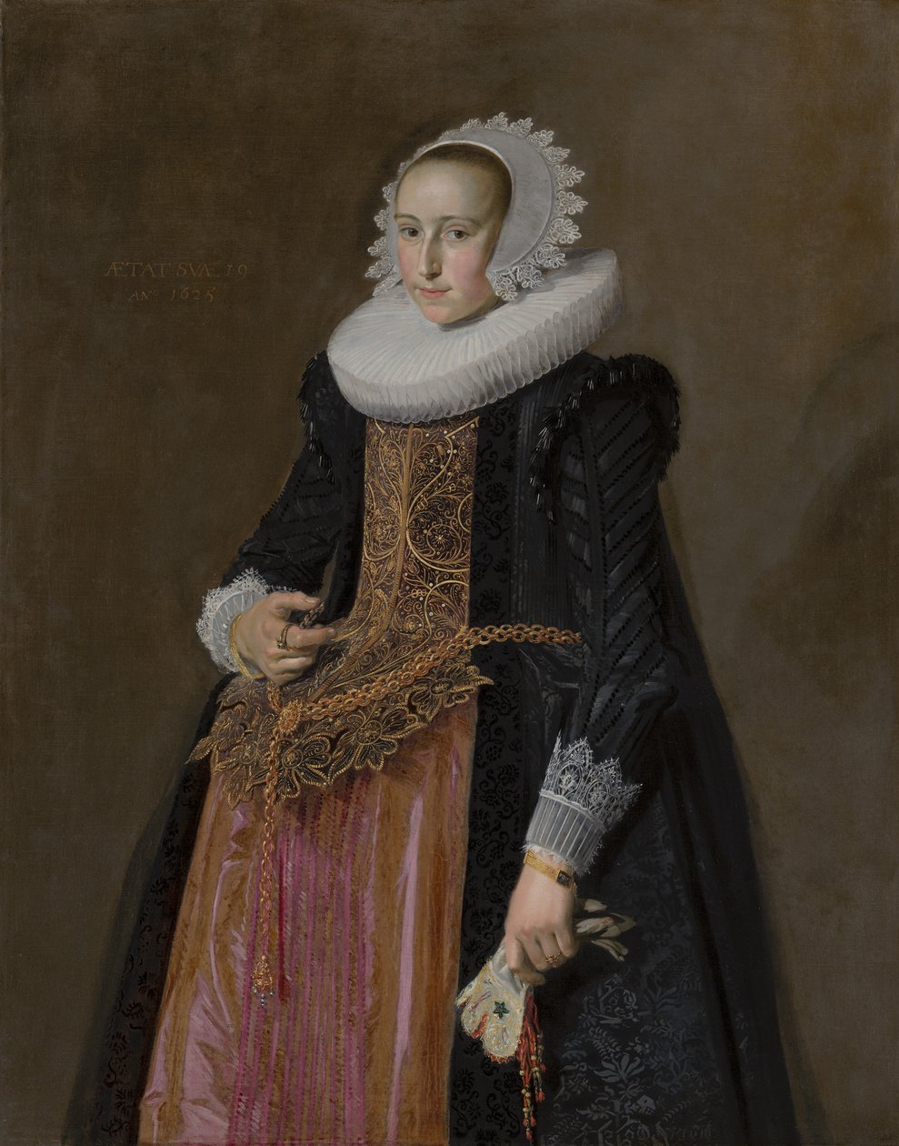Portræt af Aletta Hanemans, 1625 af Frans Hals