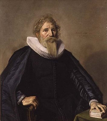 Portræt af en skægget mand af Frans Hals
