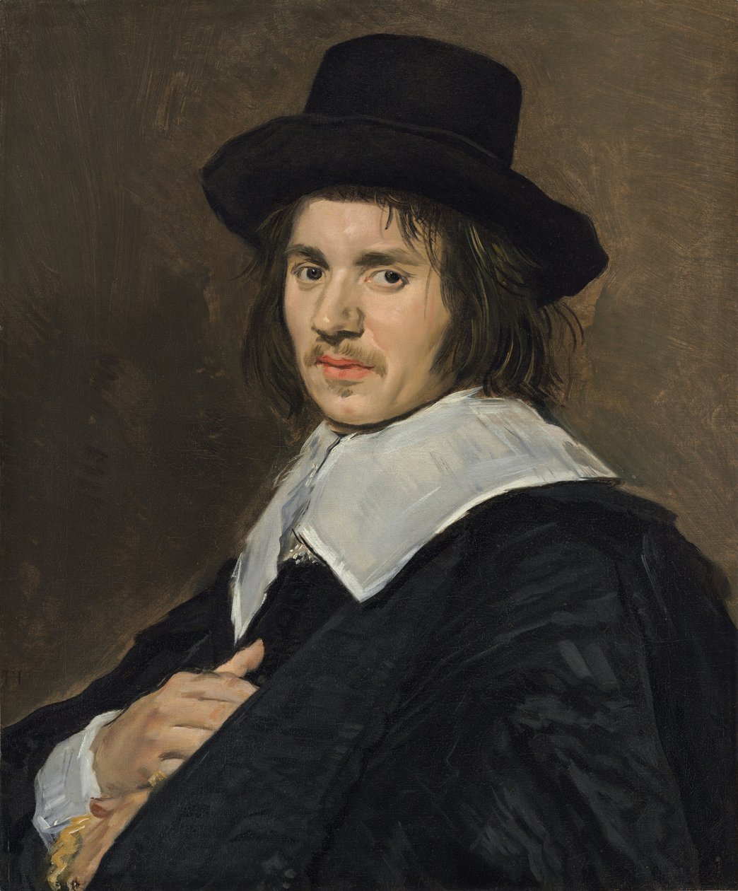 Portræt af en mand af Frans Hals