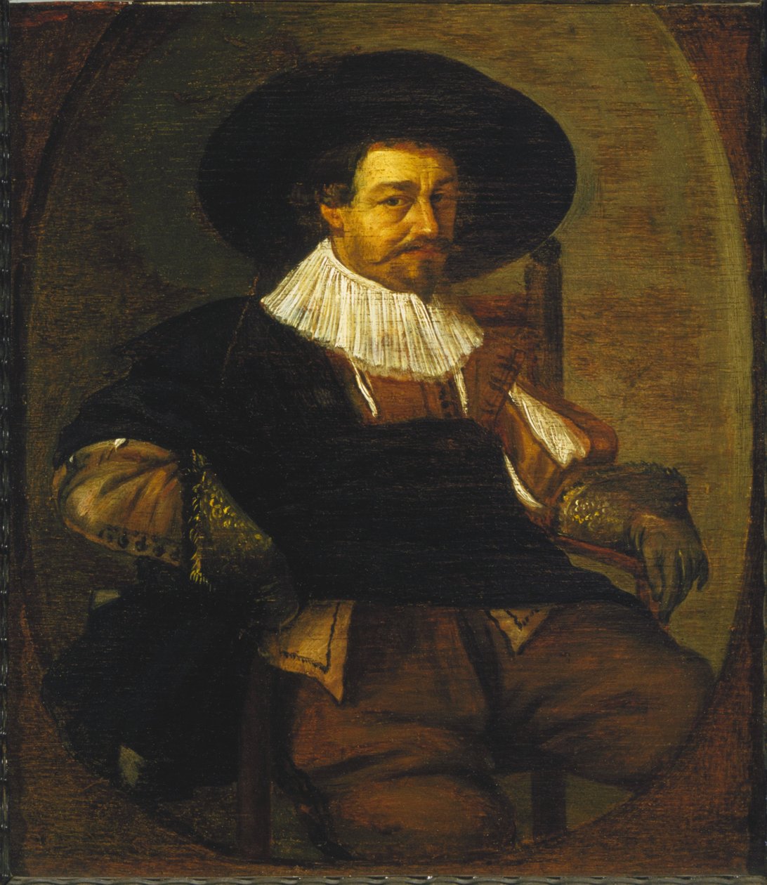 Portræt af en mand af Frans Hals