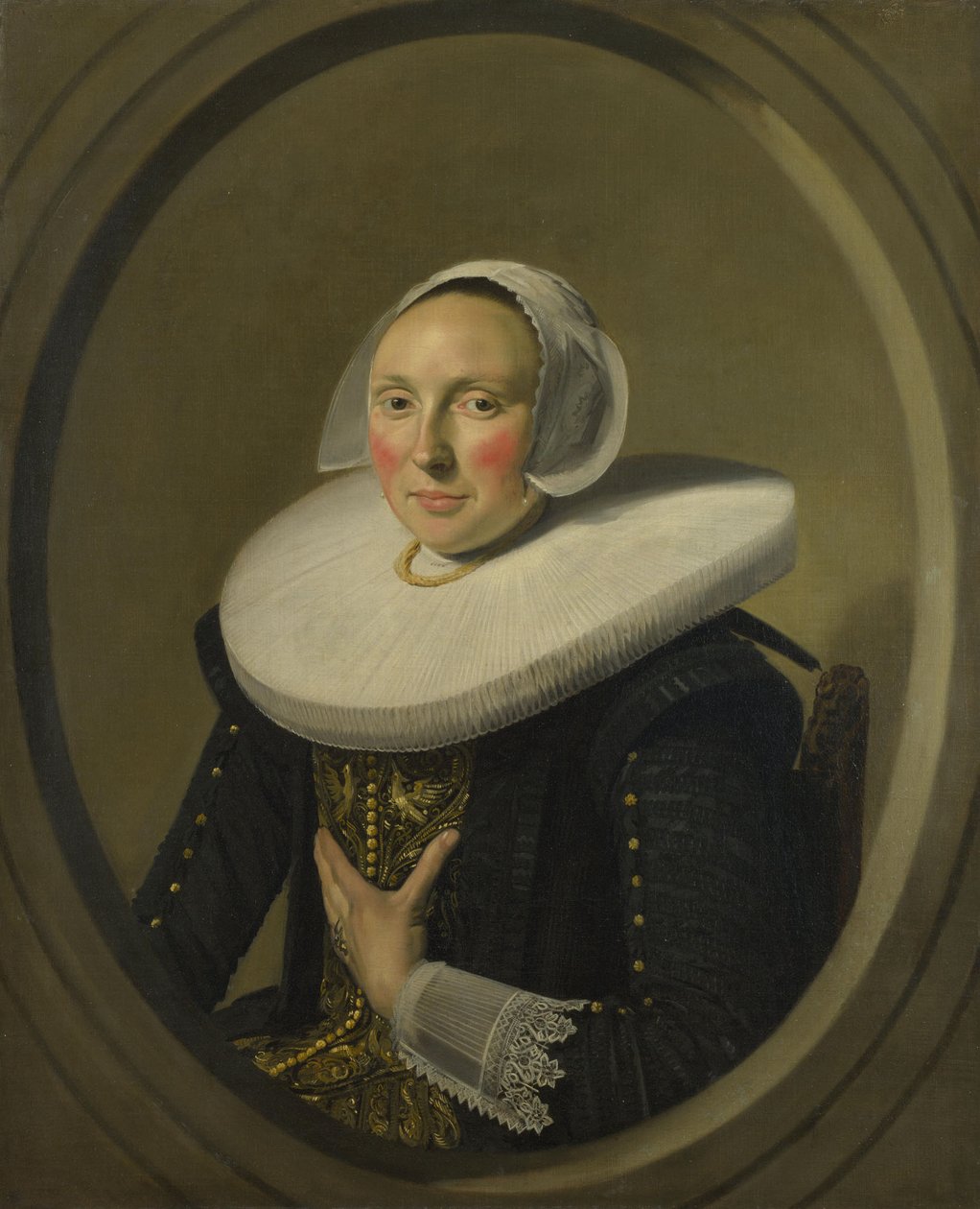 Portræt af en kvinde (Marie Larp) af Frans Hals