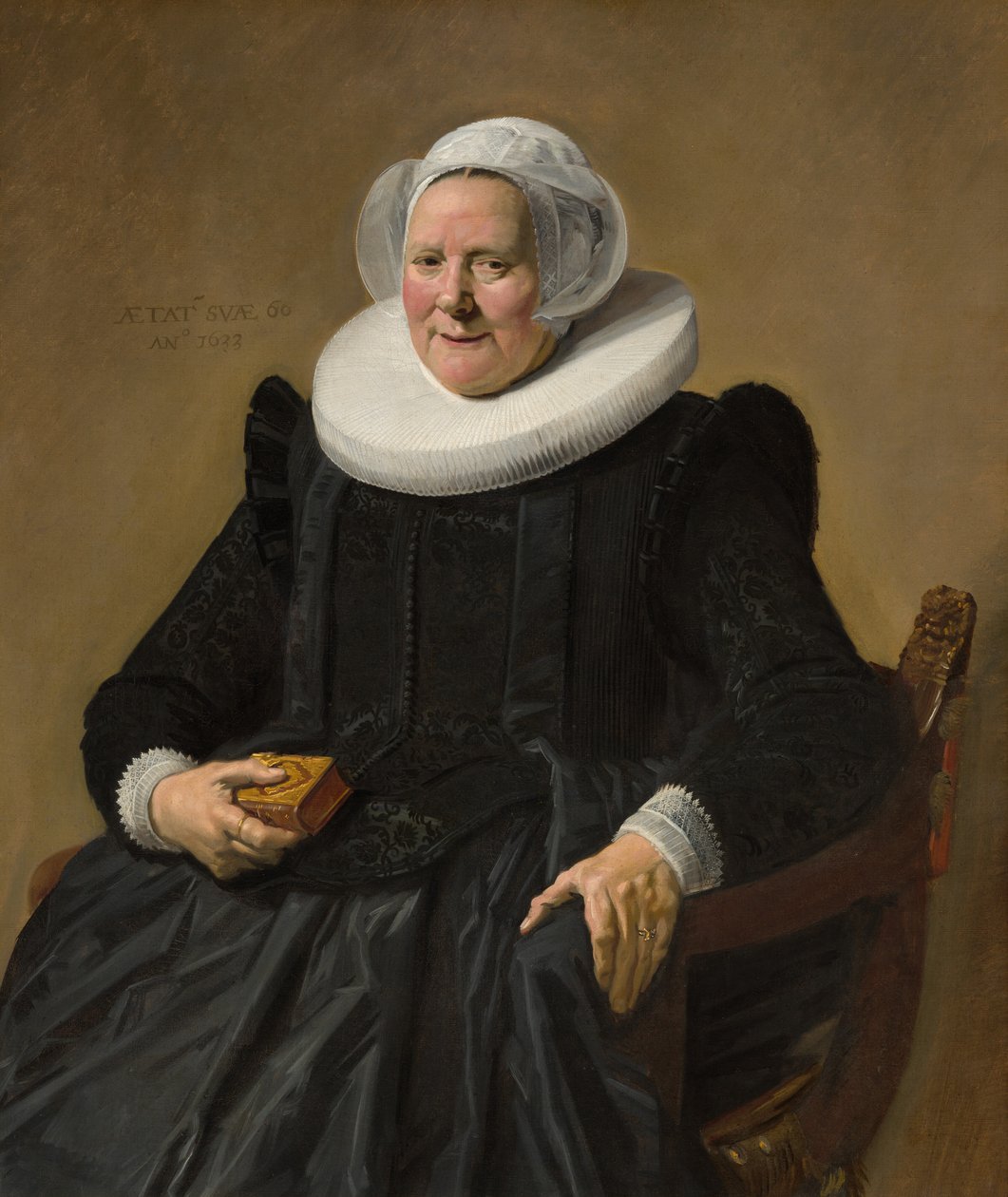 Portræt af en ældre dame af Frans Hals