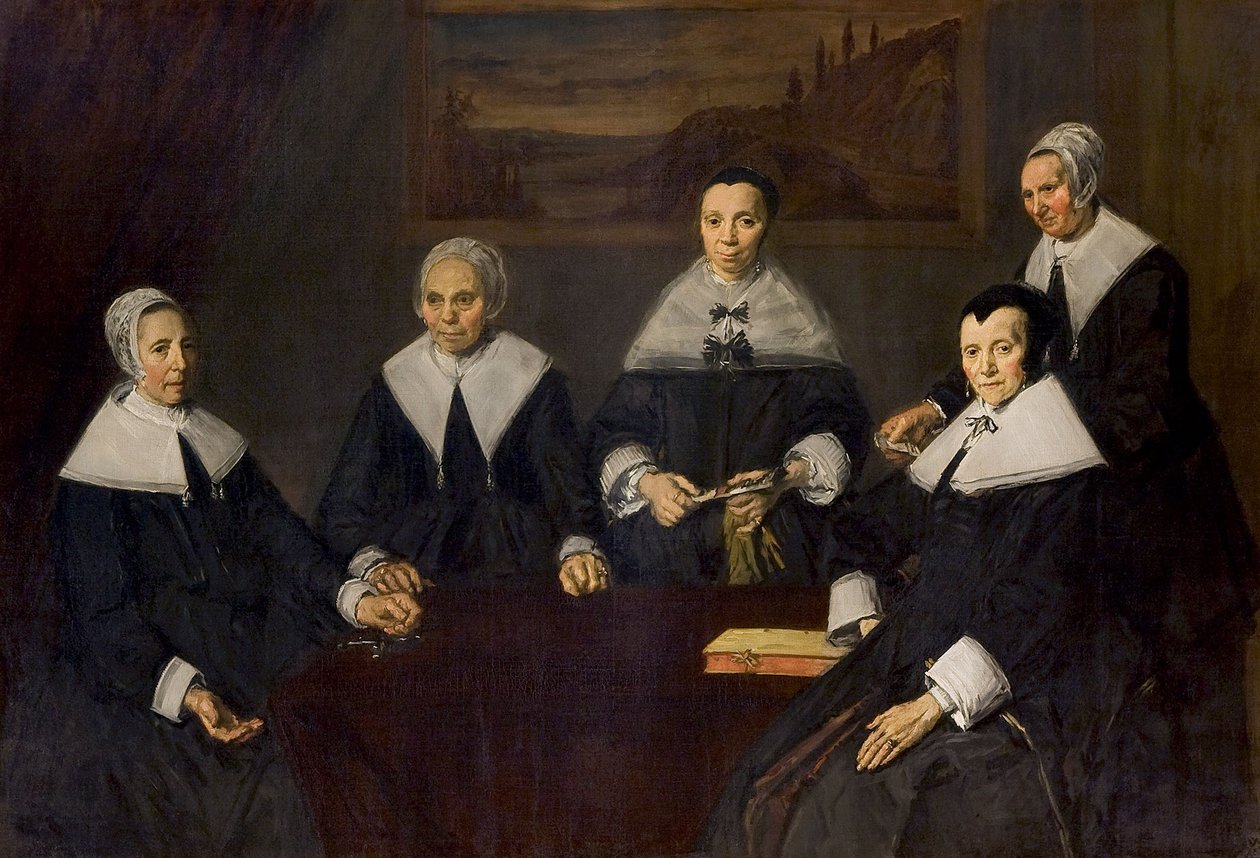 Regentinder i de gamle mænds almissehus af Frans Hals