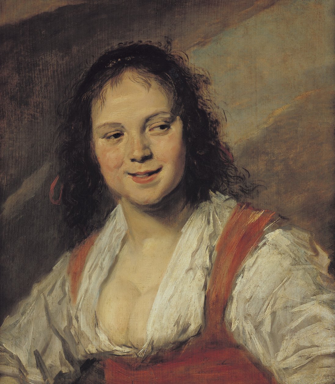 The Gypsy Woman, ca. 1628-30 (panel) af Frans Hals