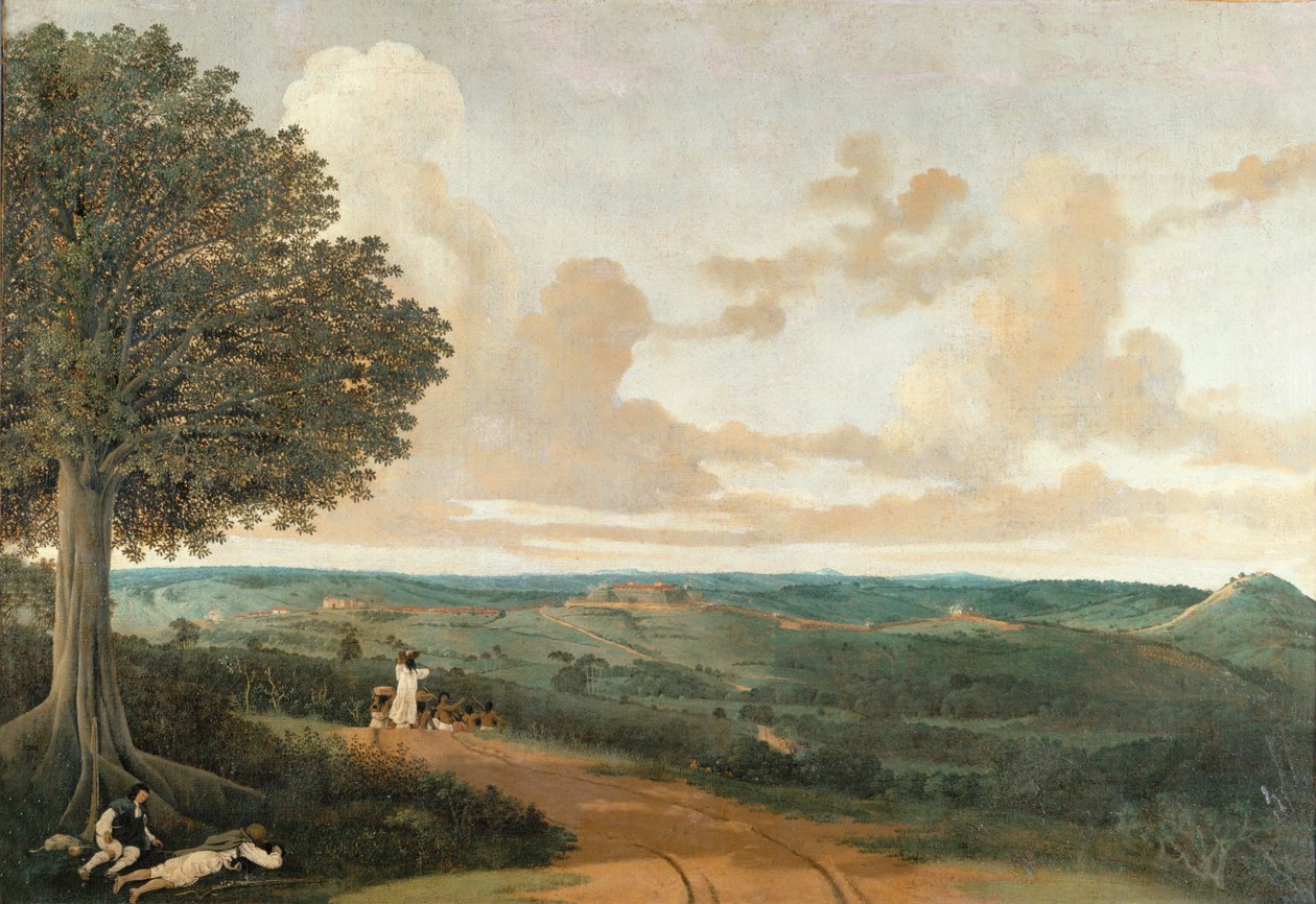 Brasiliansk landskab omkring Porto Calvo ... af Frans Jansz Post