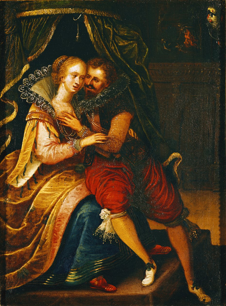 De fem sanser: Berøring af Frans Pourbus the Younger