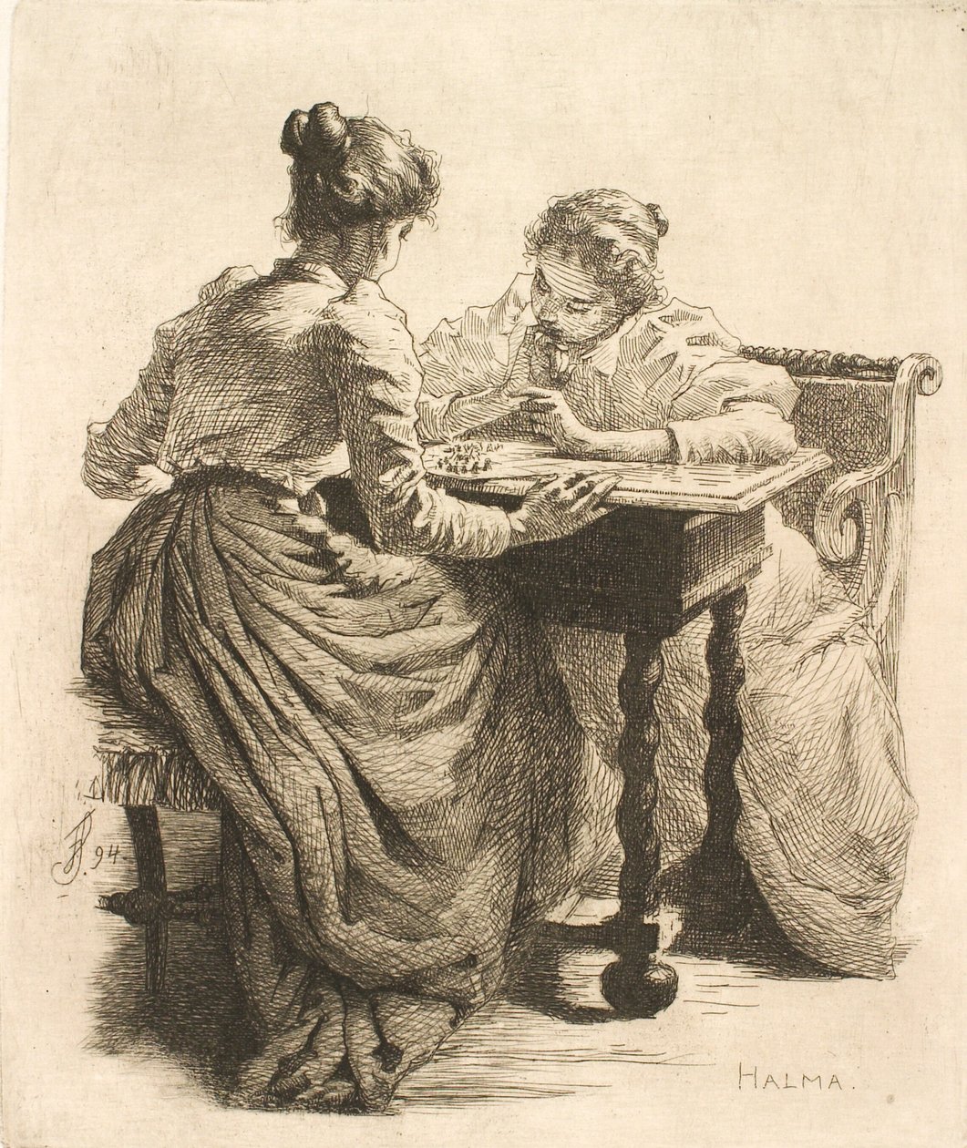 Halma af Frans Schwartz