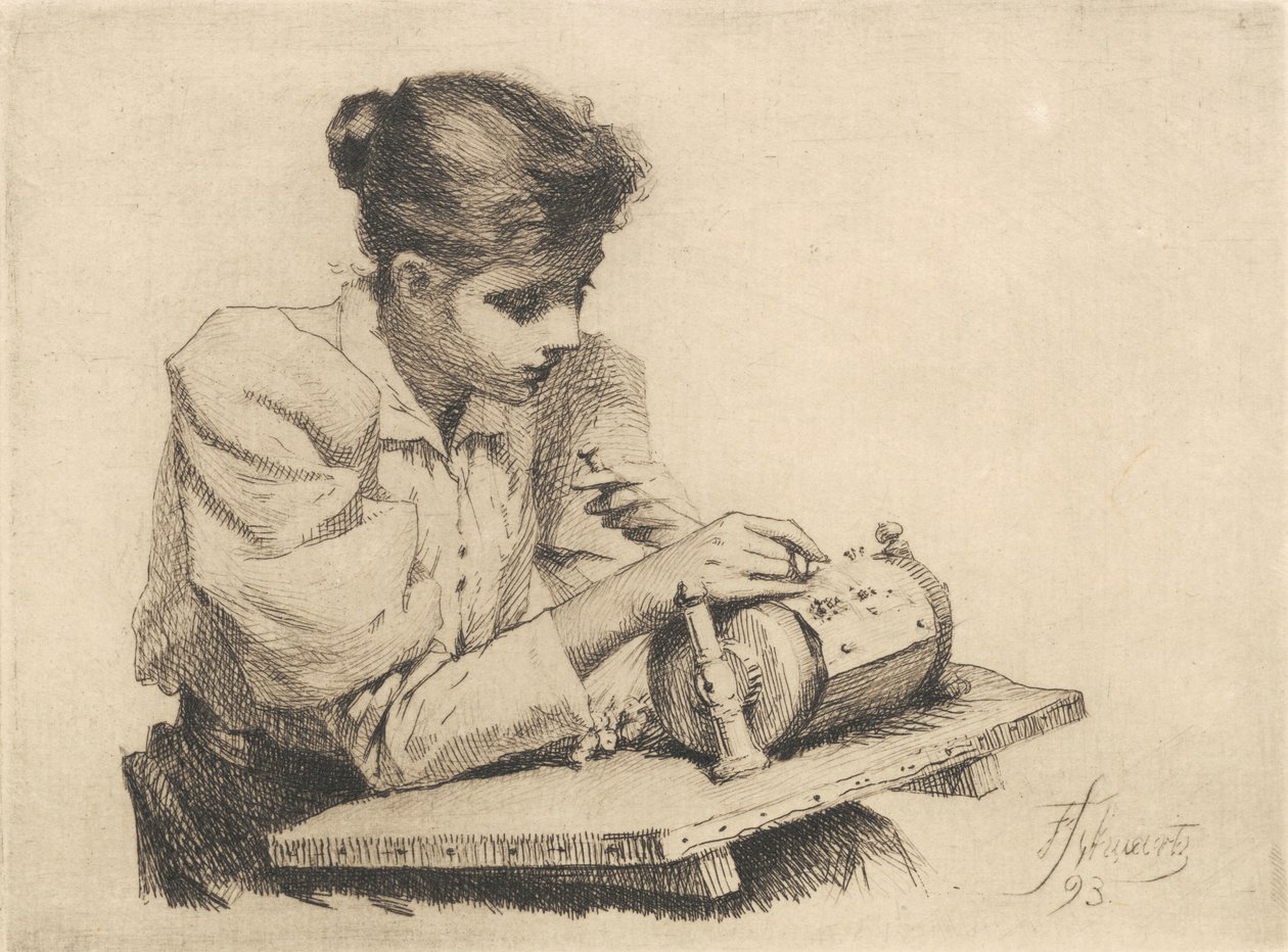 Kniplersken af Frans Schwartz