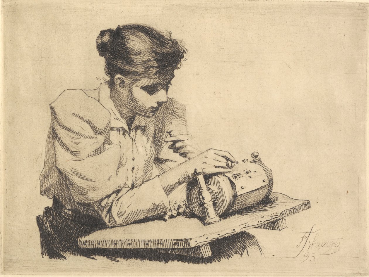 Kniplersken af Frans Schwartz