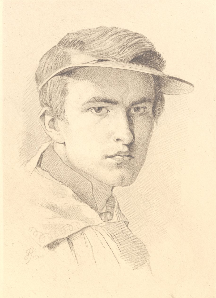 Portræt af J. Th. Lundbye af Frans Schwartz