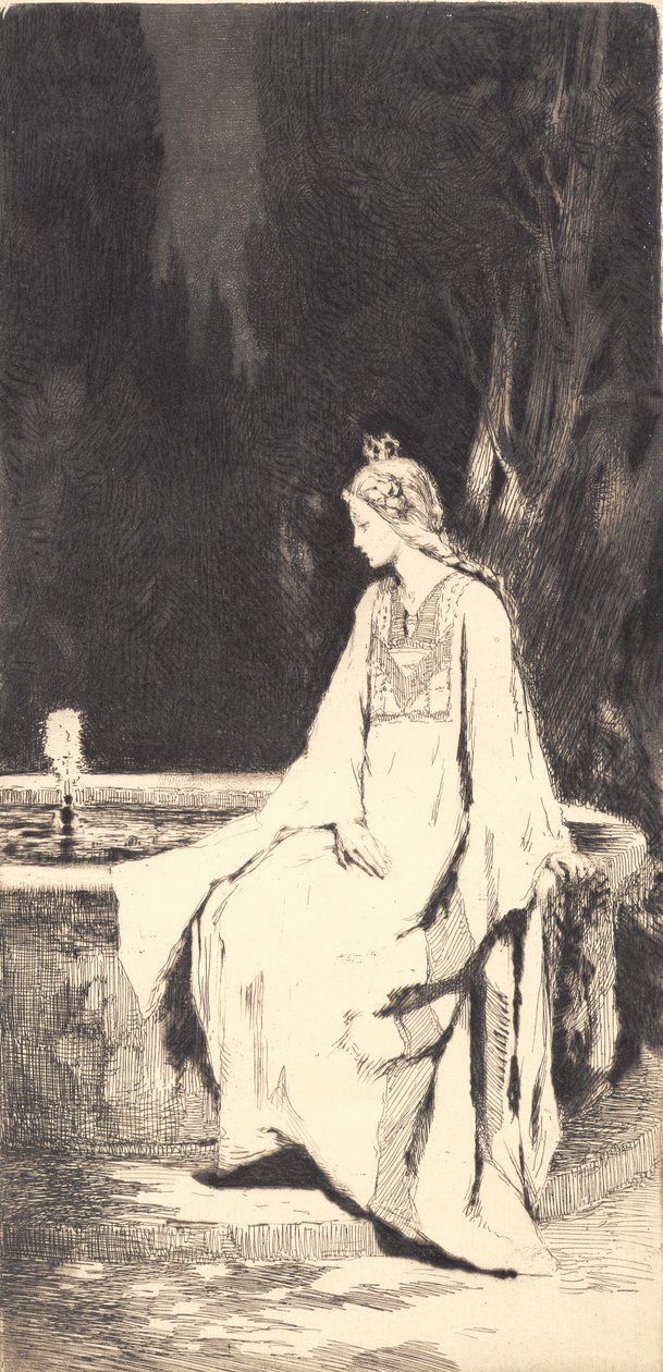 Prinsessen ved springvandet af Frans Schwartz