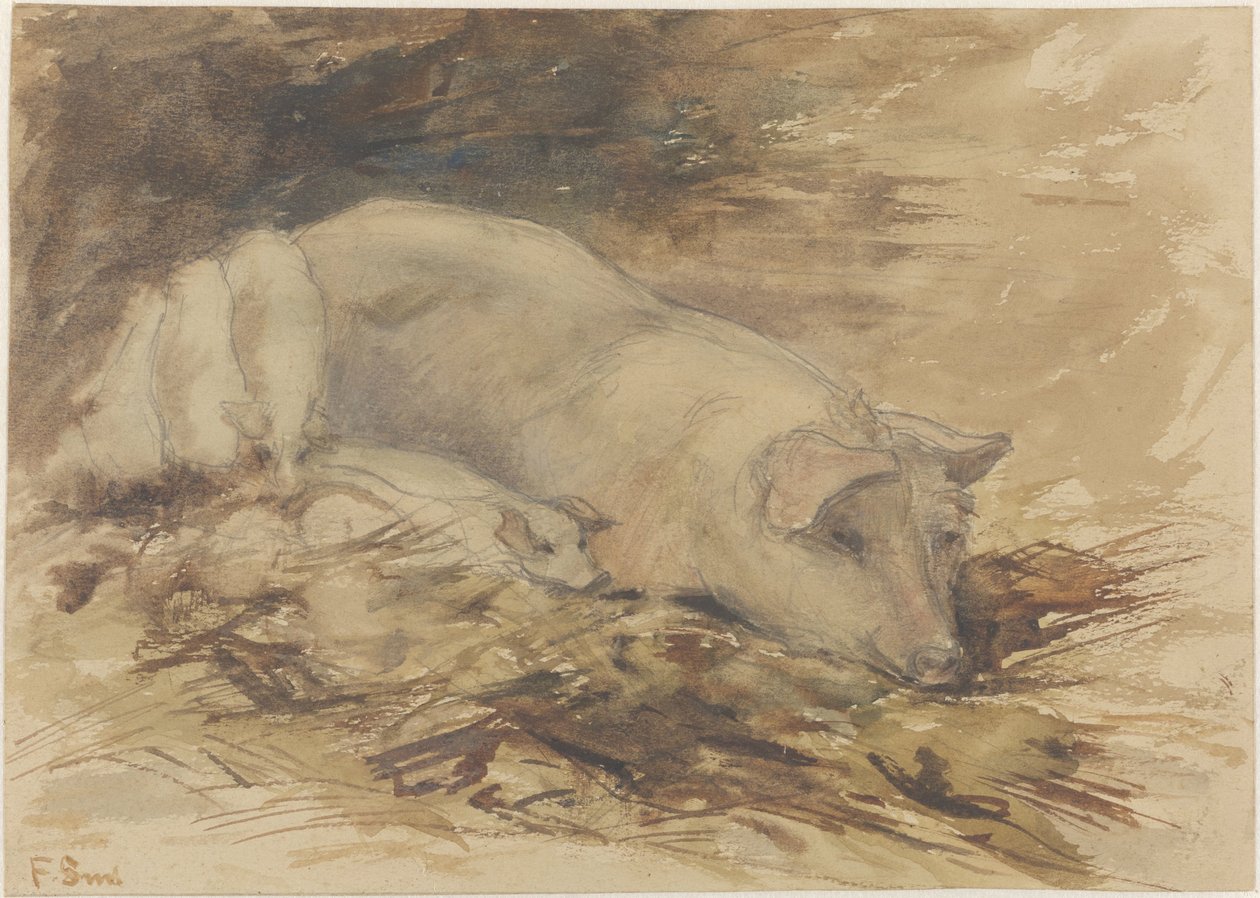 Så med smågrise af Frans Alexander Evert Lodewijk Smissaert