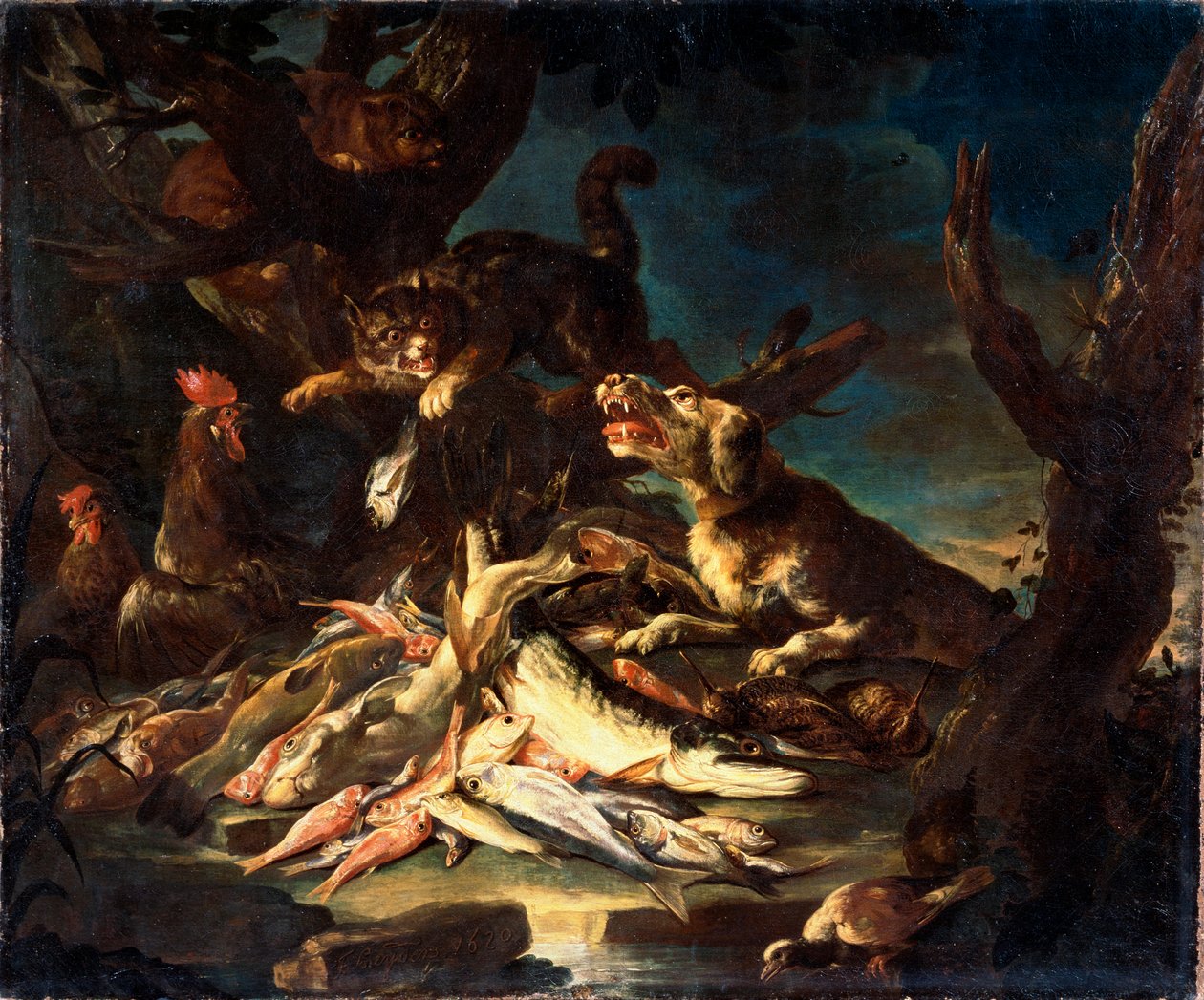 Fisk, 1620. af Frans Snyders or Snijders