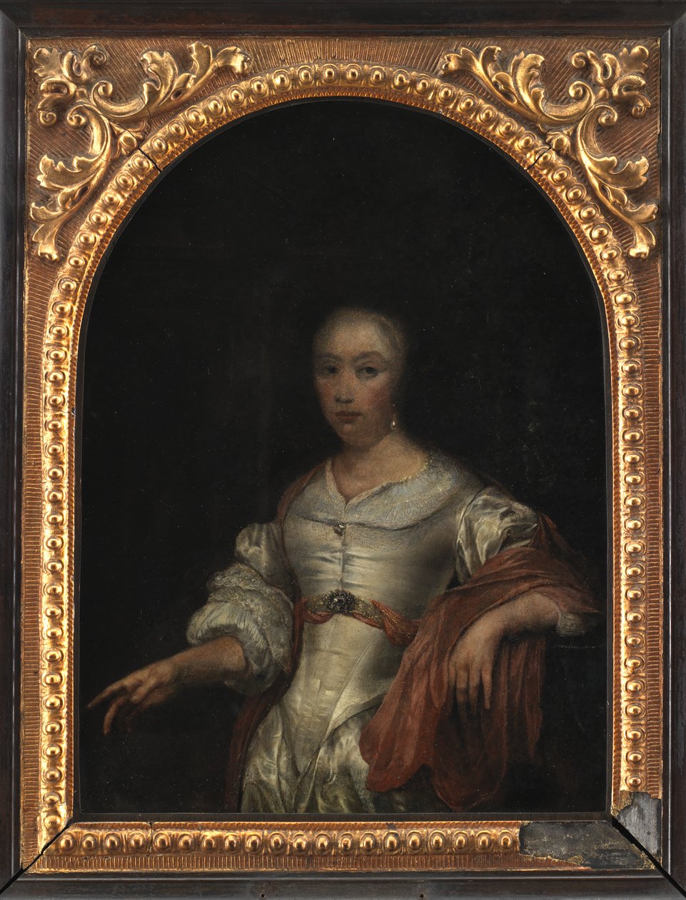Portræt af en Dame af Frans van I Mieris