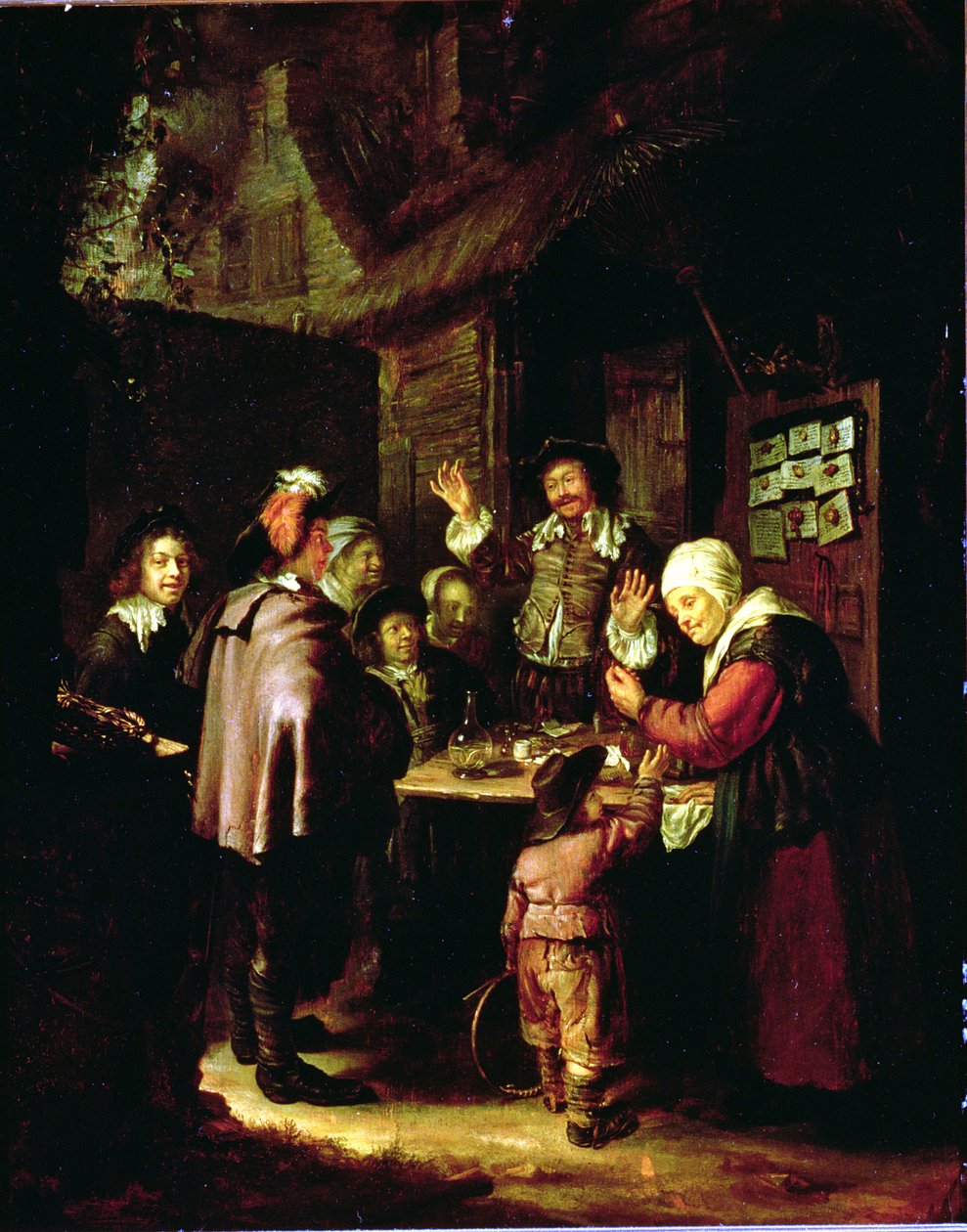Charlatanen (olie på træ) af Frans van Mieris