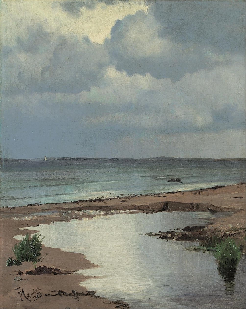 Fra stranden ved Hornbæk af Frants Henningsen