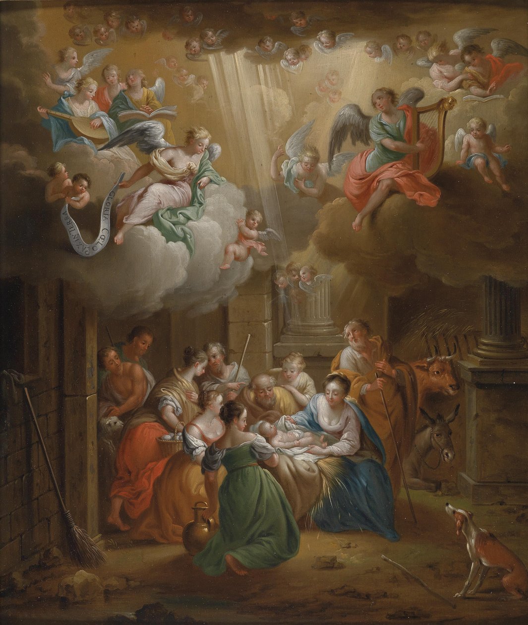 Tilbedelsen af hyrderne af Franz Christoph Janneck