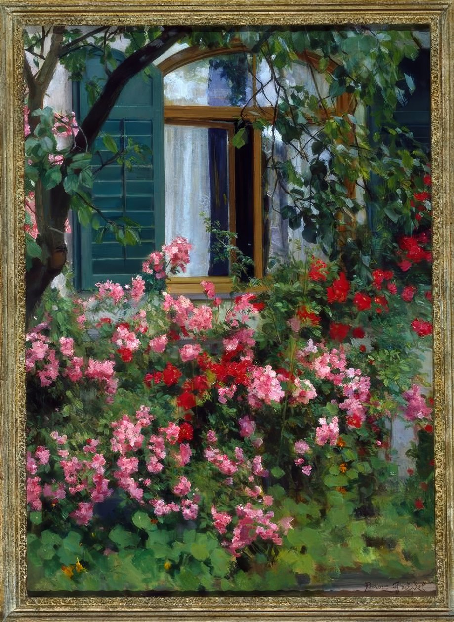 Ved blomstervinduet af Franz Grassel