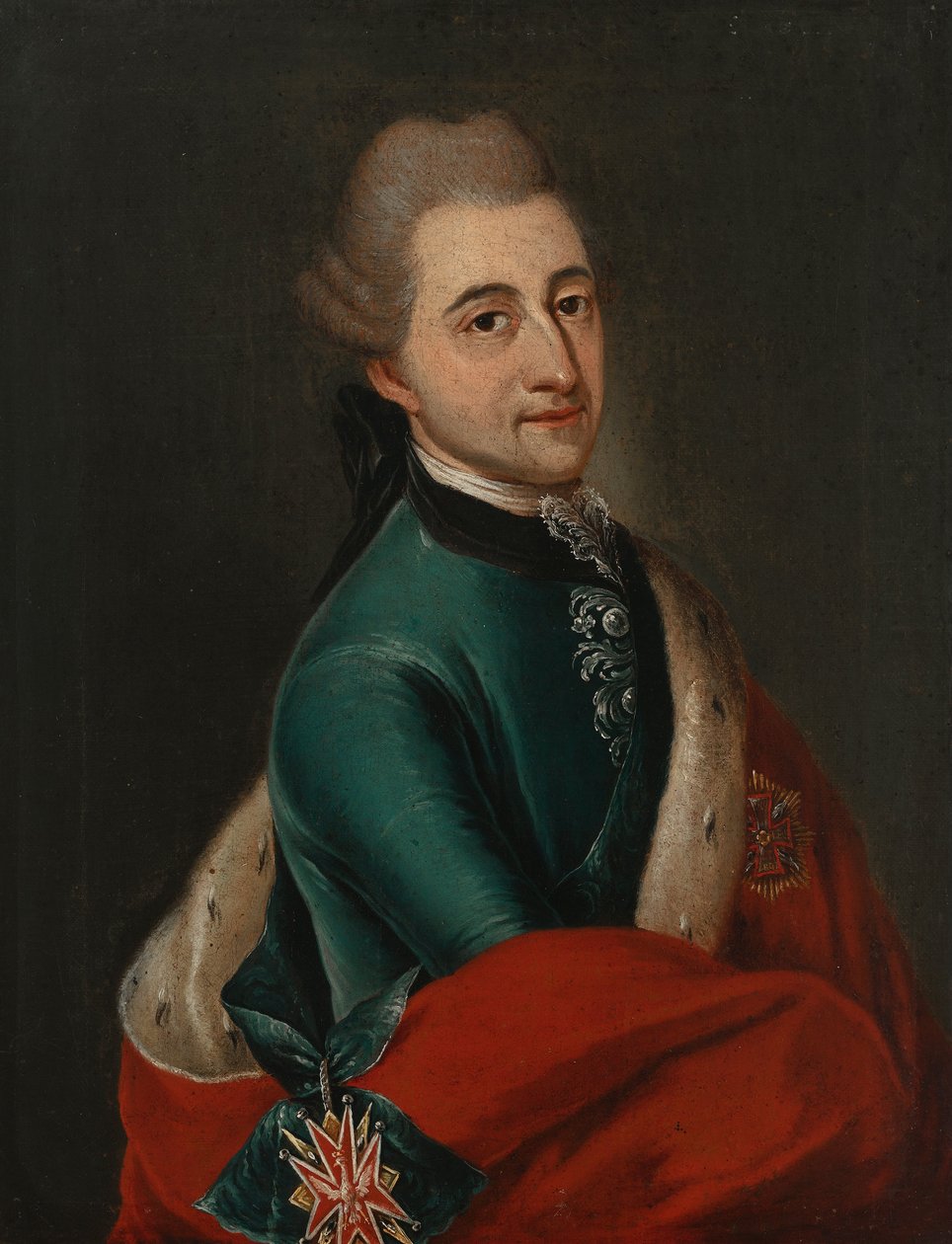 Portræt af kong Stanislas Augustus af Franz Ignaz Molitor