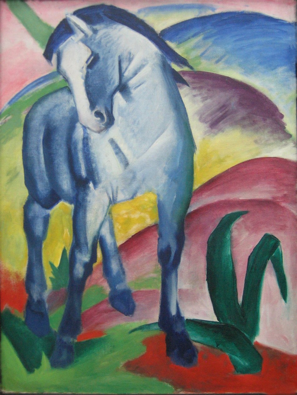 Blå hest I af Franz Marc