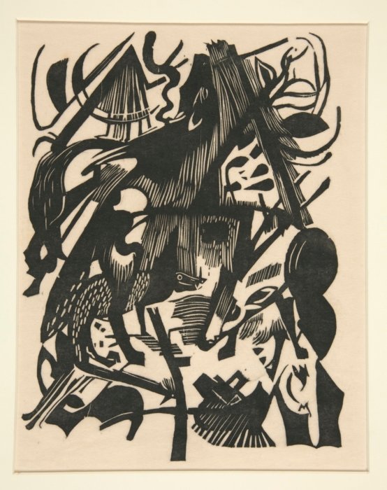 Ulvenes fødsel af Franz Marc