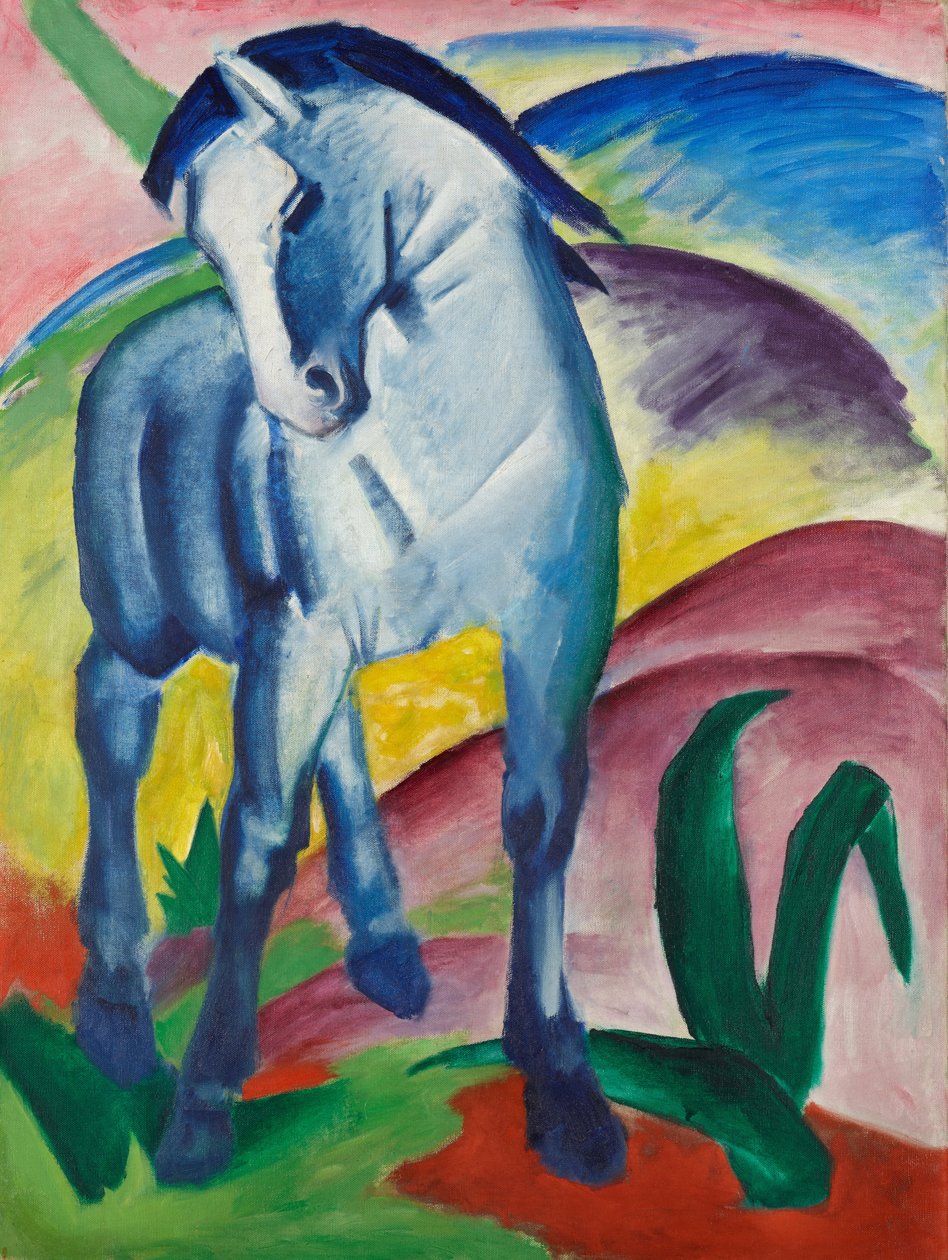 Blue Horse I af Franz Marc