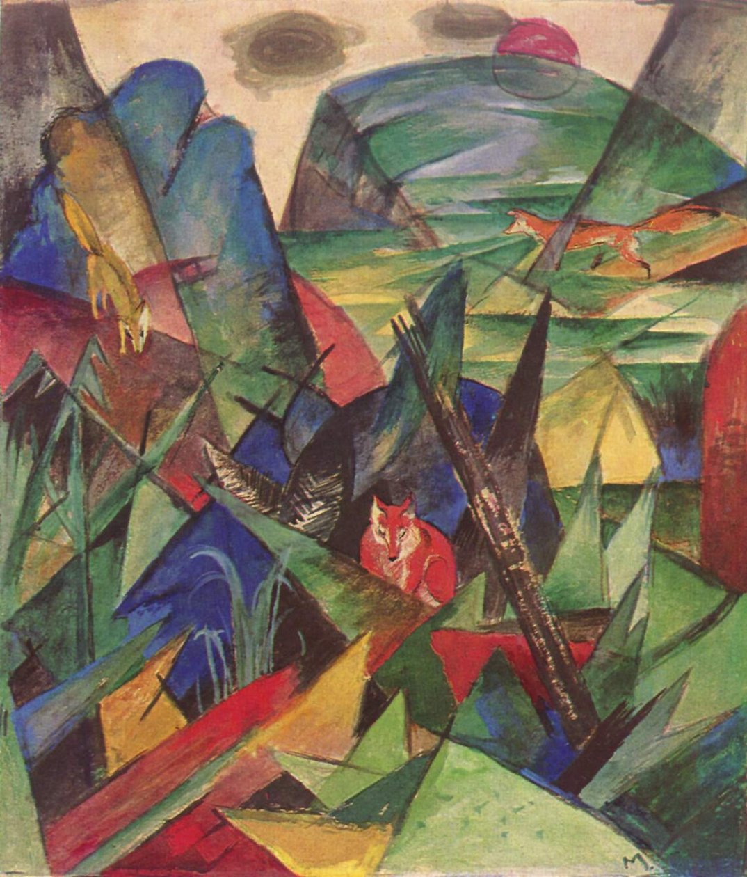 Ræve af Franz Marc