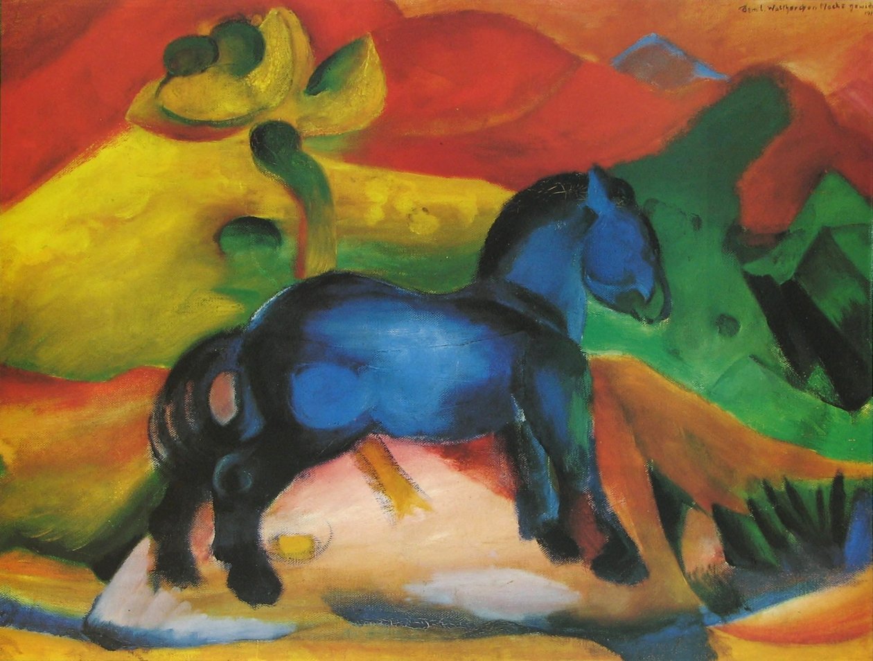 Den blå hest af Franz Marc