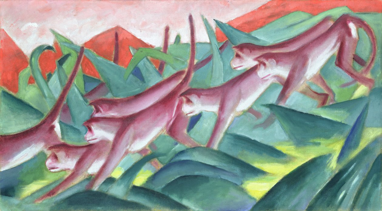 Abefrise, 1911 af Franz Marc