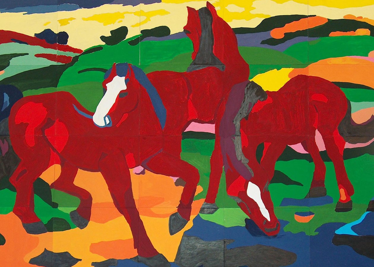 Røde heste af Franz Marc
