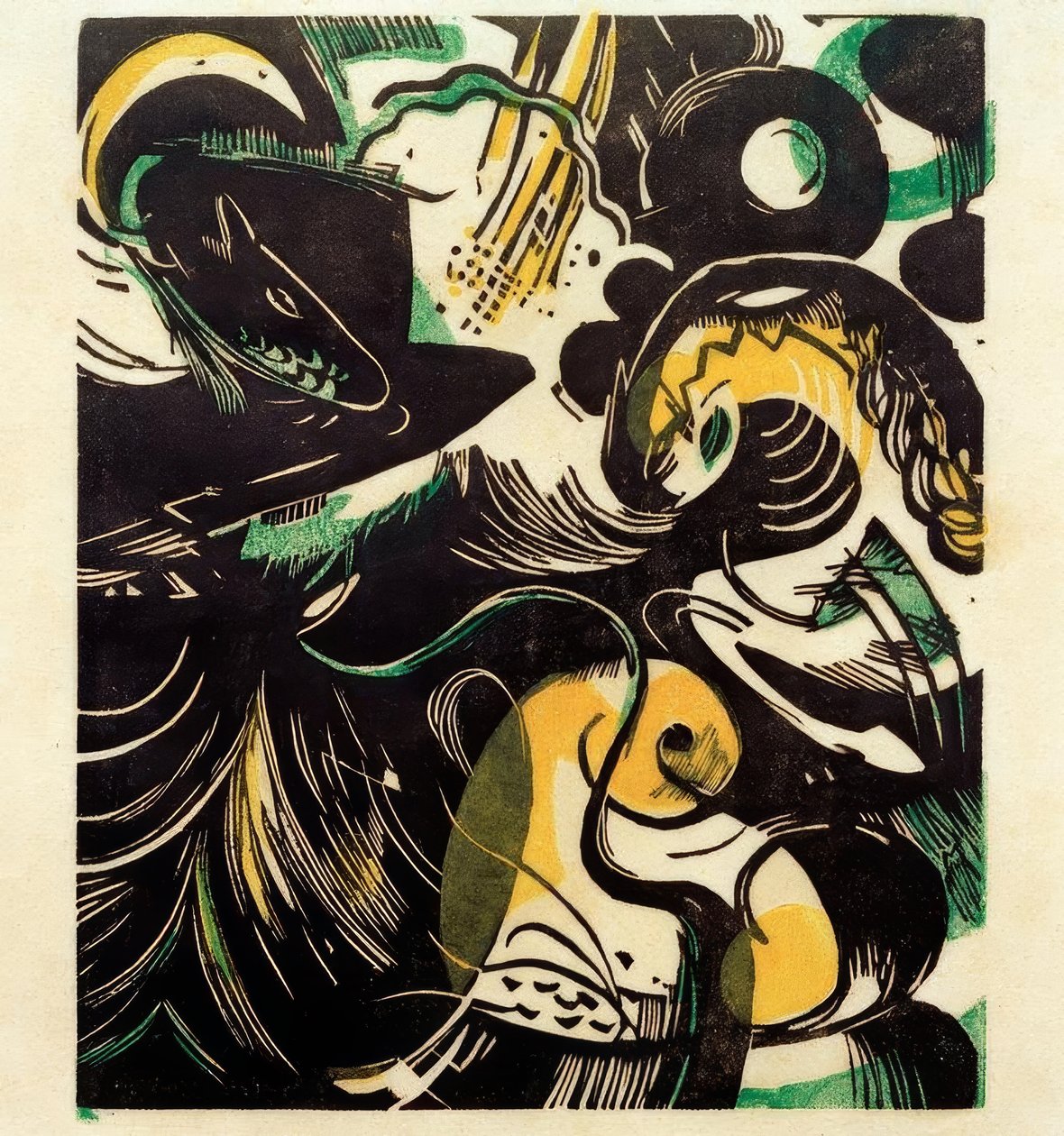 Skabelsehistorie II af Franz Marc