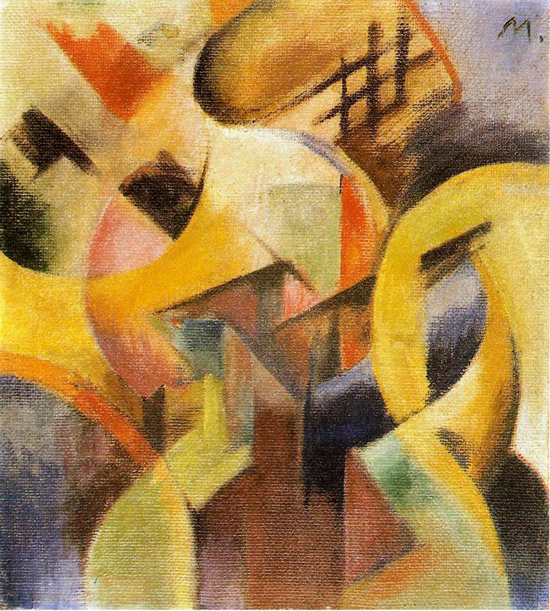 Lille komposition I, 1913 af Franz Marc