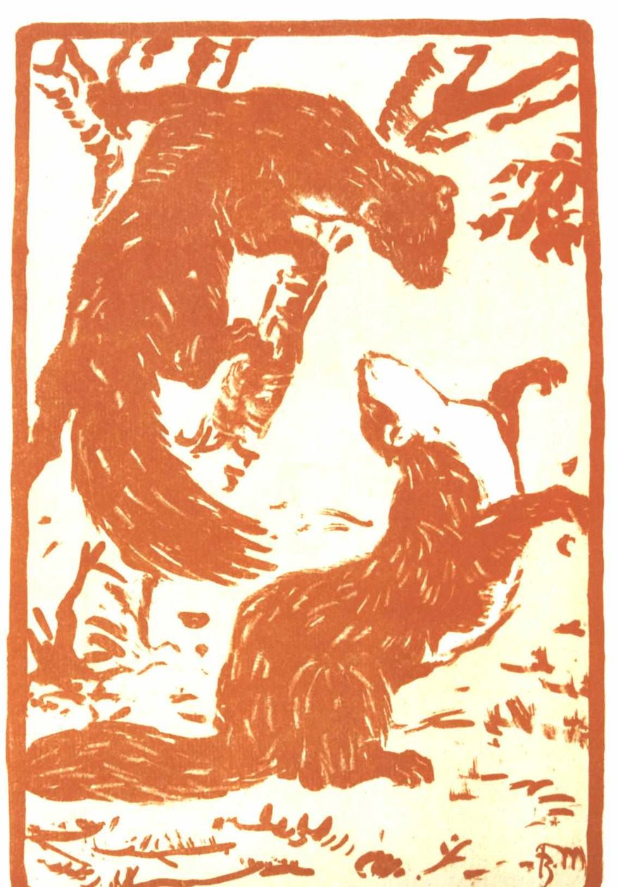 Leg med væsler af Franz Marc