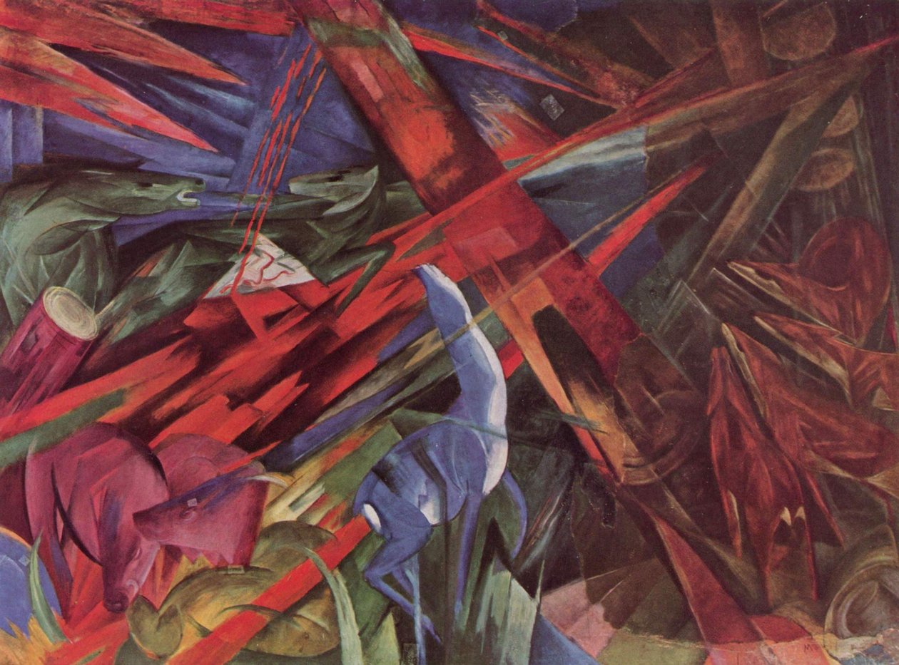 Dyrenes skæbner af Franz Marc