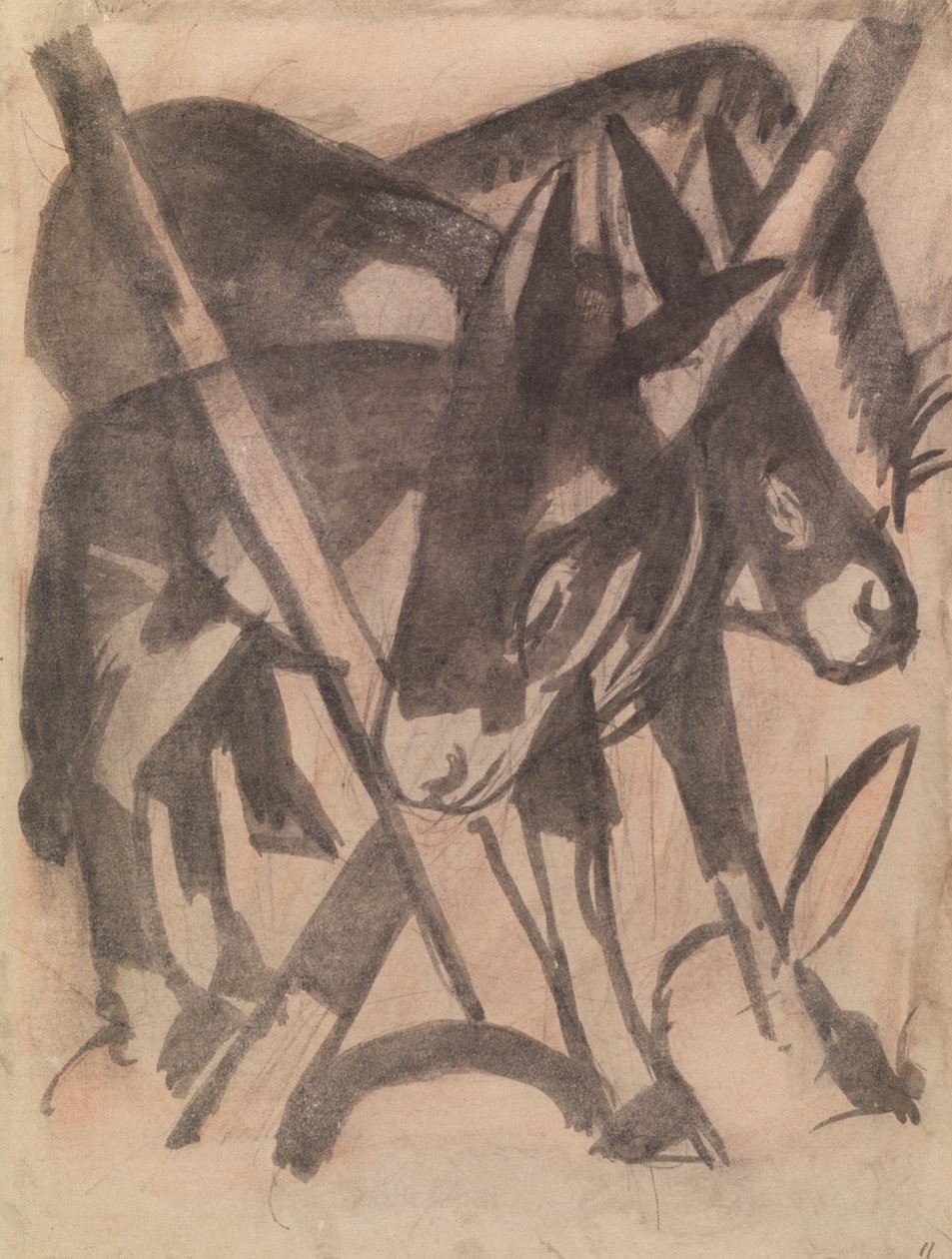 To æsler af Franz Marc