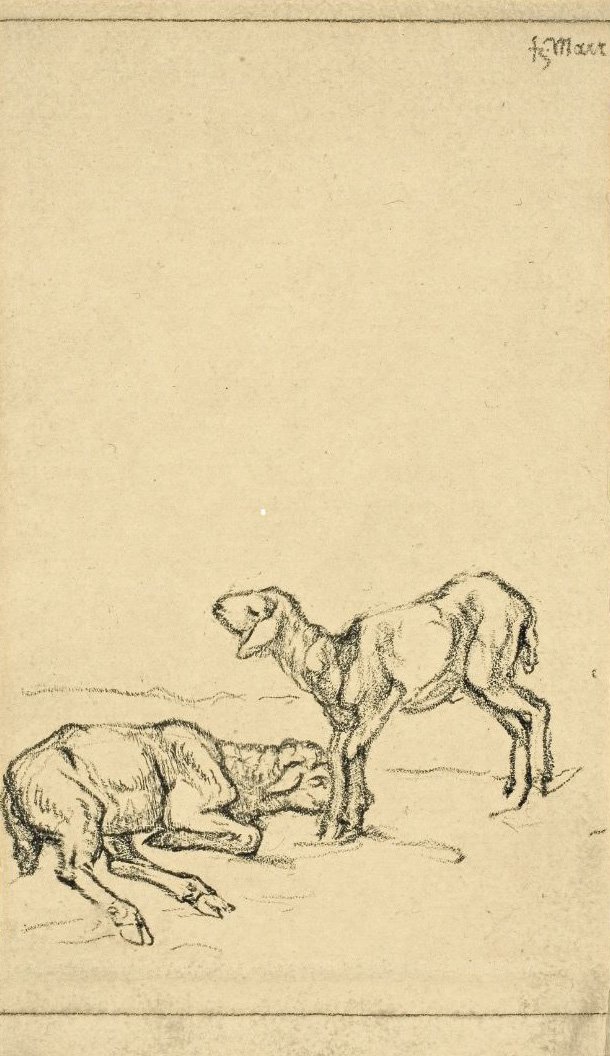 To lam af Franz Marc