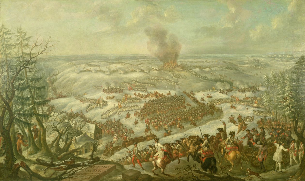 Slaget ved Maxen, november 1759 af Franz Paul Findenigg