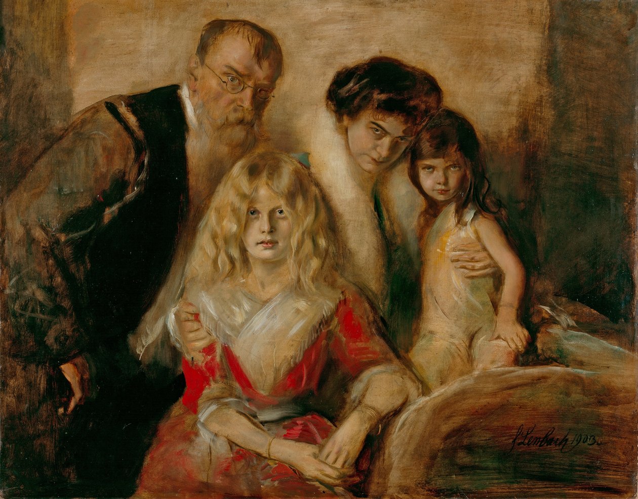 Familie von Lenbach af Franz Seraph von Lenbach