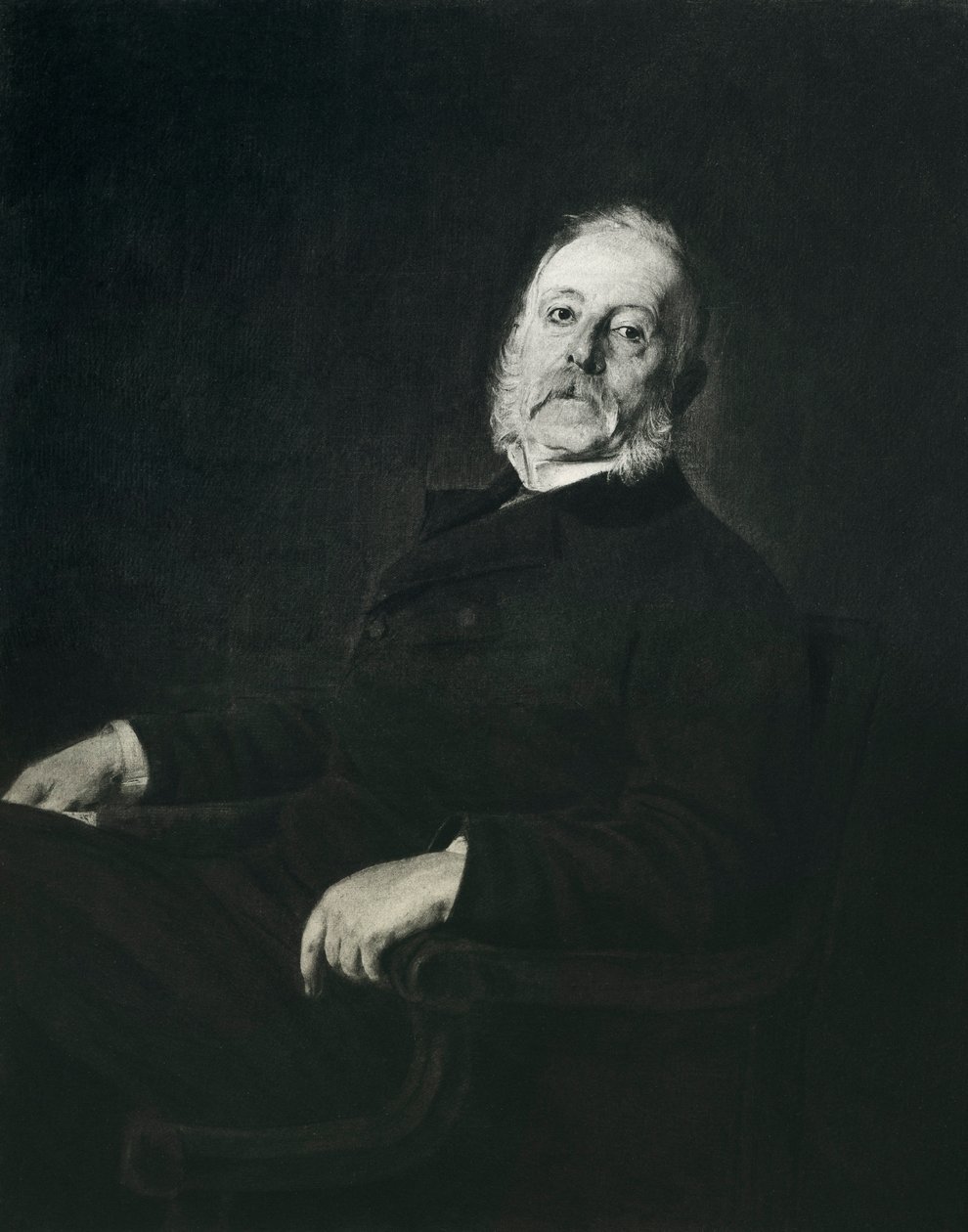 Marco Minghetti af Franz Seraph von Lenbach