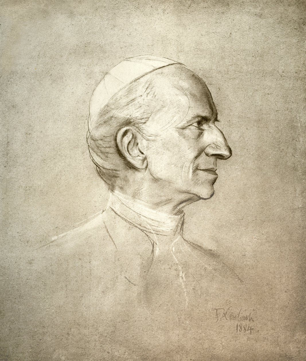 Pave Leo XIII af Franz Seraph von Lenbach