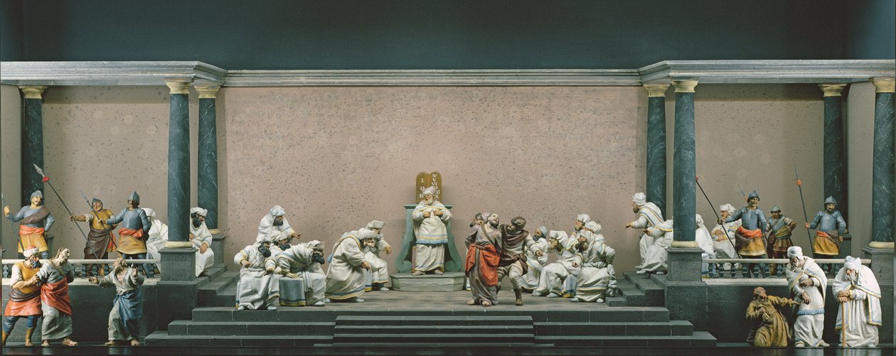 Kristus foran Kajafas af Franz Xaver Nissl
