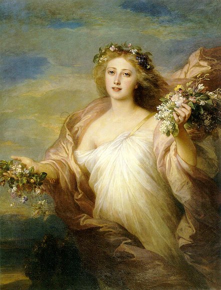 Forår (forår) af Franz Xaver Winterhalter